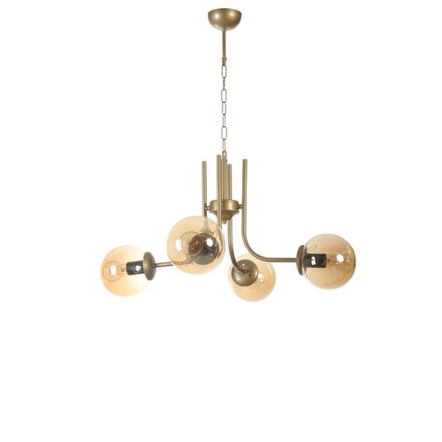 Nevada 4 Lü Eskitme Bal Camlı Avize Amber
Gold Chandelier slika 2