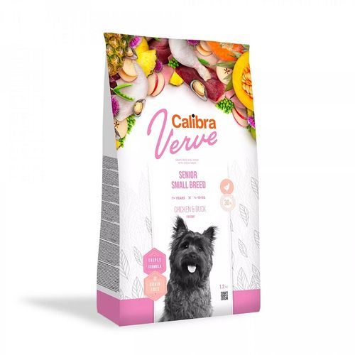 Calibra Dog Verve Grain Free Senior Small Piletina & Pačetina, hrana za pse 1,2kg slika 1