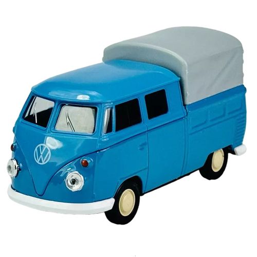 VW T1 double cabin pickup blue 1:34 slika 1