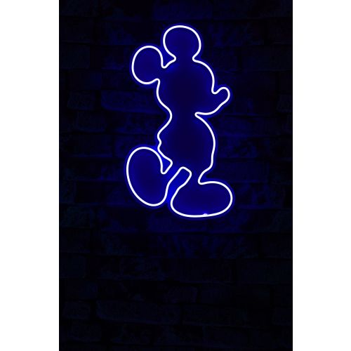 Wallity Ukrasna plastična LED rasvjeta, Mickey Mouse - Blue slika 10