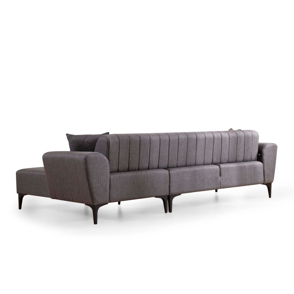 Ugaona Sofa na Razvlačenje 'Hamlet Right' - Tamnosiva slika 5