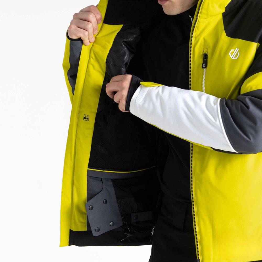 Dare2B Muška jakna za skijanje Shred, Neon Spring/Black slika 6
