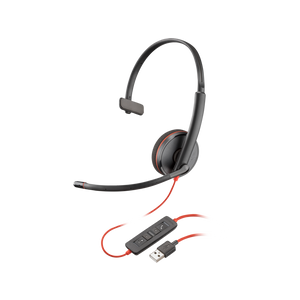 Poly Blackwire 3210 mono USB-A slušalice (80S01AA) crne 80S01AA