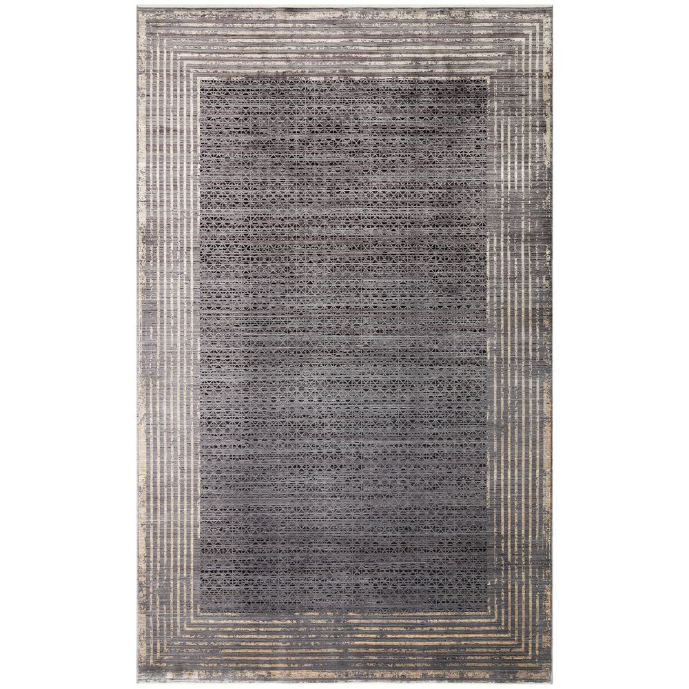 Mhl 01 - Antracit, Zlatni Antracit - Zlatni Tepih za Hol (100 x 200 cm) slika 2