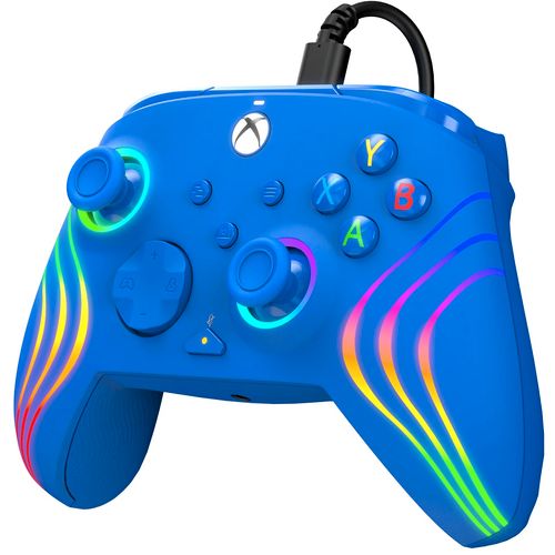 PDP XBOX WIRED CONTROLLER AFTERGLOW WAVE BLUE slika 9