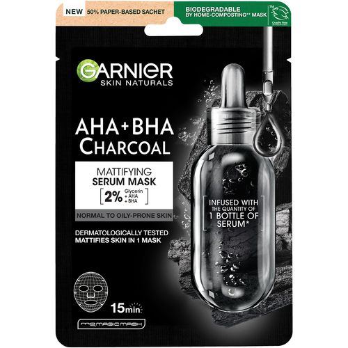 Garnier Charcoal matirajuća maska za lice u maramici 28G slika 1