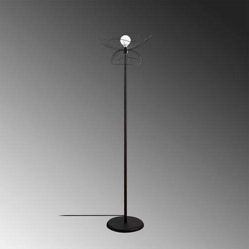 Opviq Podna lampa FARAC, crna, metal, 50 x 50 cm, vsina 148 cm, dimenzija sjenila 50 x 14 cm, duljina kabla 350 cm, E27 40 W, Farac - 4100 slika 5