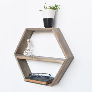 Aa026 Walnut Wall Shelf