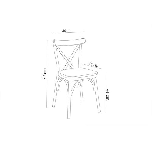 Woody Fashion Proširivi blagavaonski stol i stolice (3 komada) Astrid slika 12
