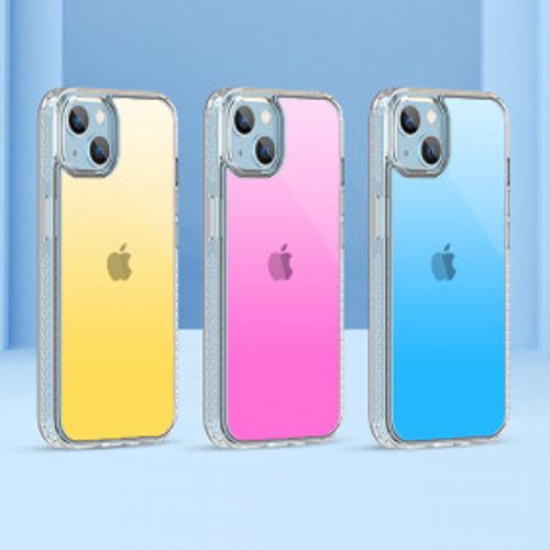 Futrola Hard Case Devia Bright Series za iphone 13 gradual plava slika 1