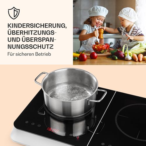 Klarstein InnoChef indukcijska ploča za kuhanje, srebro slika 15