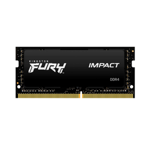  Kingston FURY Impact DDR4 - module - 16 GB - SO-DIMM 260-pin - 3200 MHz / PC4-25600 - CL20 - 1.2 V - unbuffered - non-ECC - black