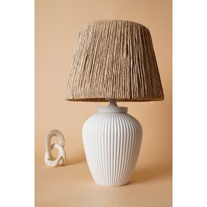 YL602 White
Oak Table Lamp