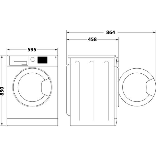 Whirlpool WRBSB6249W Veš mašina, 6 kg, 1200 rpm, dubina 42.5 cm slika 13