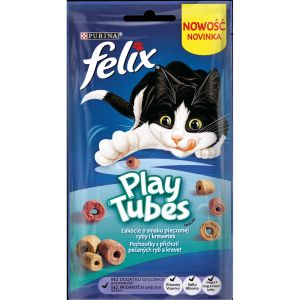 Felix Play Tubes Baked Fish&Prawn, poslastica s okusom pečene ribe i kozica, 50 g