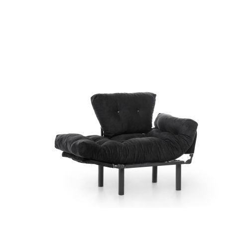 Atelier Del Sofa Fotelja, Crno, Nitta Single - Black slika 7