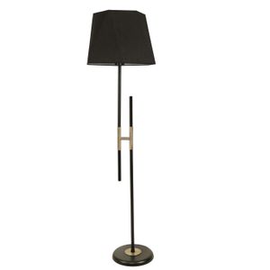 Felix Siyah Lambader Altıgen Siyah Abajurlu Black Floor Lamp