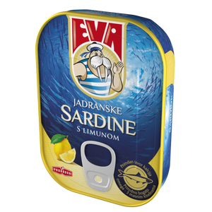 Eva sardina u biljnom ulju s limunom limenka 100 g