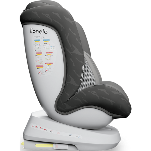 Lionelo Auto-sedište BASTIAAN ONE GREY GRAPHITE 360* ISOFIX  0-36kg/0m-12god slika 5