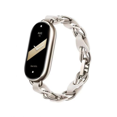 Xiaomi Mi Smart Band 8 Chain Strap White zamenska narukvica slika 2