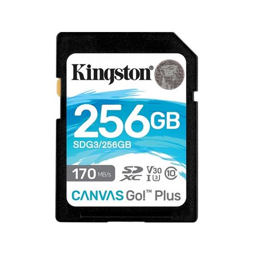 Kingston Canvas Go! Plus SD Kartica, 256GB, R170MB/s, W90MB/s slika 1