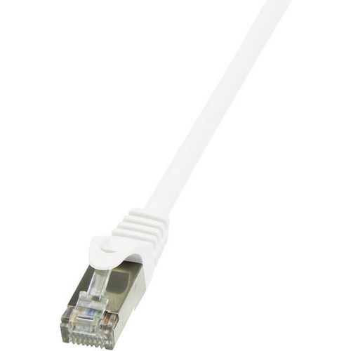 LogiLink CP2091S RJ45 mrežni kabel, Patch kabel cat 6 F/UTP 10.00 m bijela sa zaštitom za nosić 1 St. slika 3
