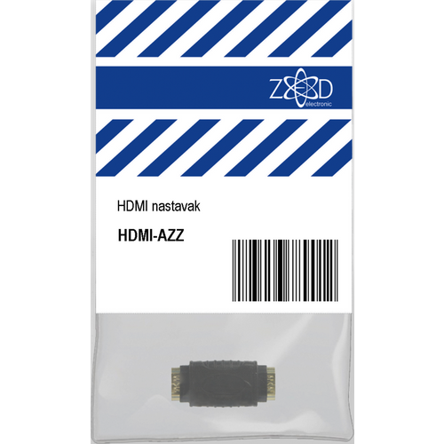 ZED electronic HDMI nastavak, pozlaćeni konektori - HDMI-AZZ slika 1