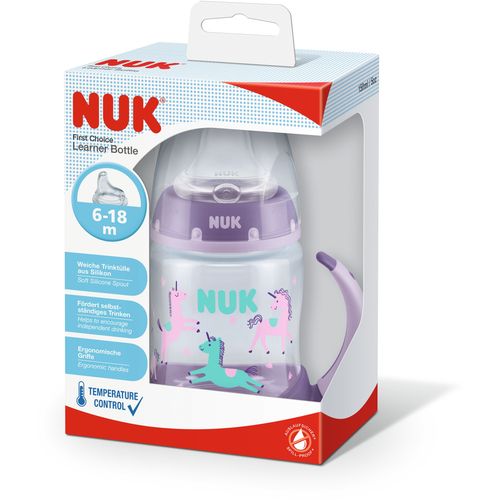 NUK čašica FC learner sa termometrom, silikon, 150 ml multicolor 10215335 slika 1