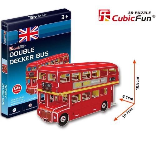Cubicfun 3D puzle Double Decker bus slika 2