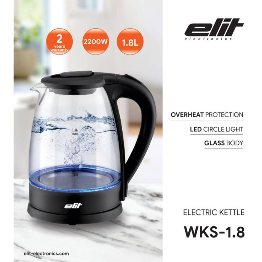 Elit Kuhalo za vodu WKS-1.8 Stakleno slika 5