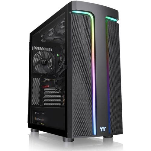 Thermaltake H590 TG ARGB Mid tower, 2x RGB strips, tempered glass, SPCC slika 1