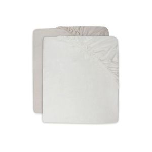 Jollein Navlaka za madrac Ivory/White 120×60 cm, 2kom