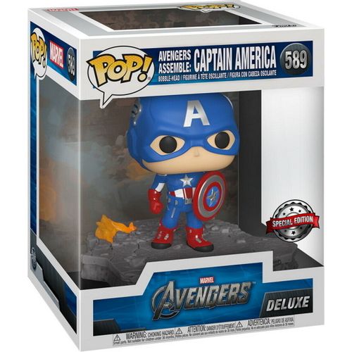 Funko POP Deluxe Marvel Avengers Kapetan Amerika Ekskluzivna Figura slika 2