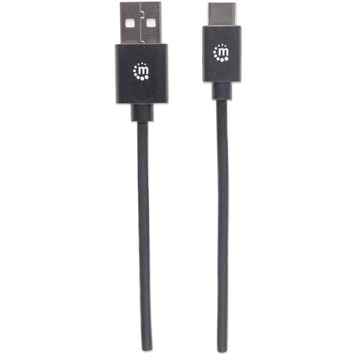 Manhattan USB kabel USB 2.0 USB-A utikač, USB-C® utikač 0.50 m crna  354912 slika 4