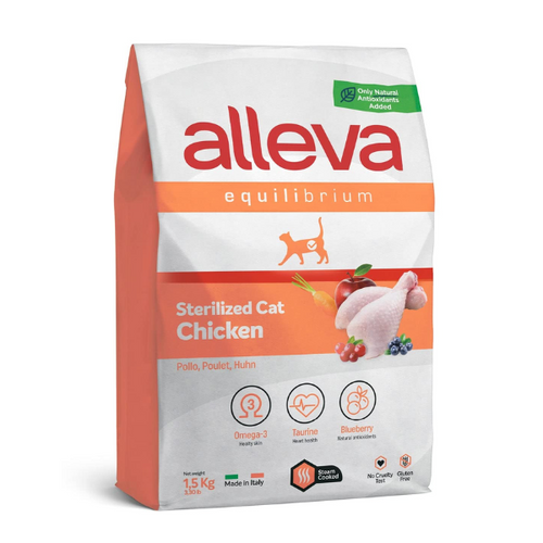 Alleva Equilibrium Cat Adult Sterilized Chicken 10 kg slika 1