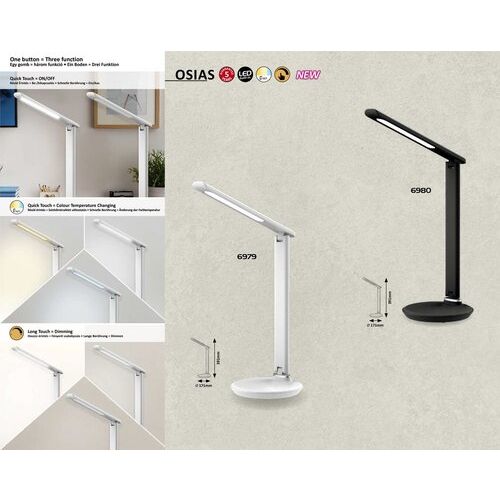 Rabalux Osias stona LED 9W crna slika 2