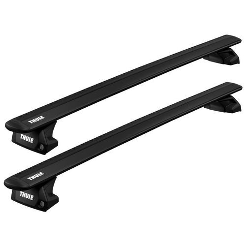 Krovni nosač THULE Evo flush rail 7106 + Evo Wing Bar + Kit - crna slika 1