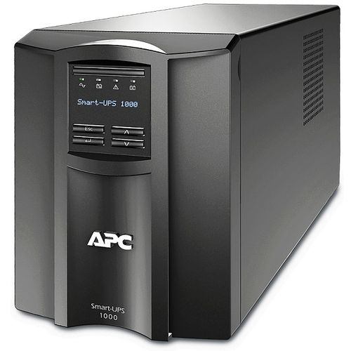 APC SMT1000IC APC Smart-UPS 1000VA, Line Interactive, Sine Wave, Tower, 1000VA/700W, 230V, AVR, 8x IEC C13, Battery Pack 11Ah (RBC6), SmartConnect Port + SmartSlot, Interface Ports USB and Serial (RJ45), LCD slika 1