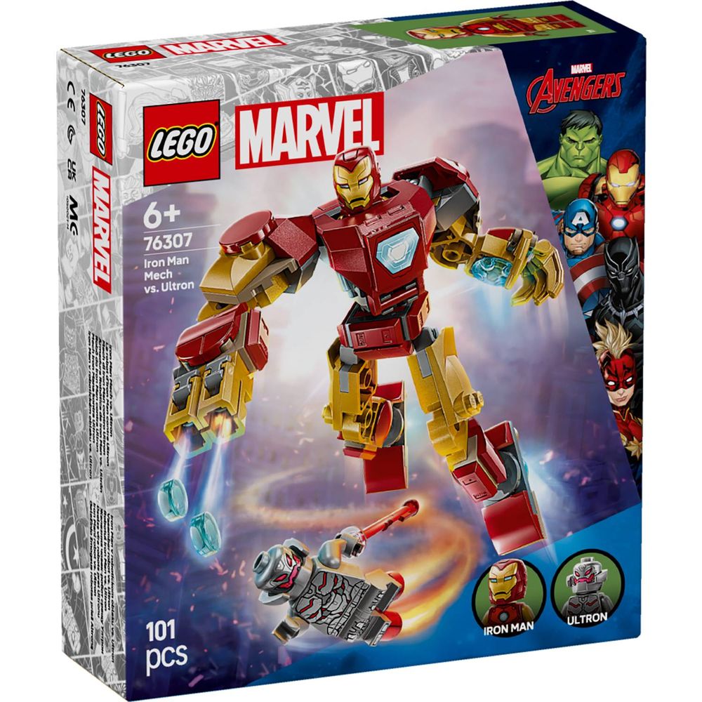 LEGO 76307 Mehanički Iron Man protiv Ultrona slika 1