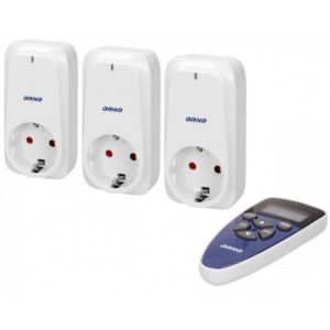 Uticnica Wireless OR-GB-434(GS) set 3+1 sa daljinskim upravljacem max. 1150W IP20 ORNO