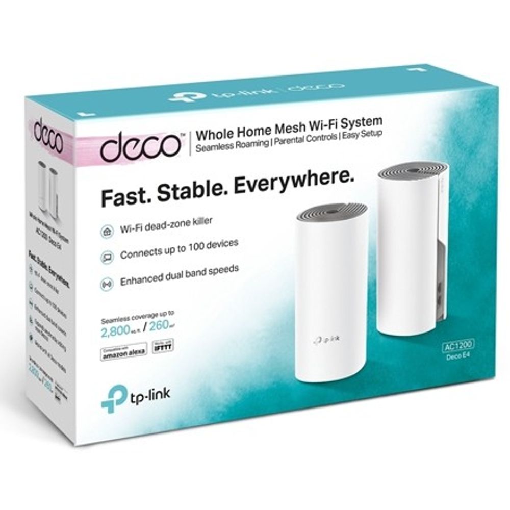 TP-Link Deco E4 (2-PACK) AC1200 Whole Home Mesh Wi-Fi System slika 3
