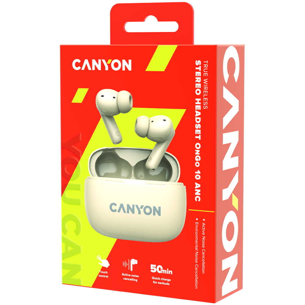 CANYON OnGo TWS-10 ANC+ENC Bluetooth Slušalice slika 8
