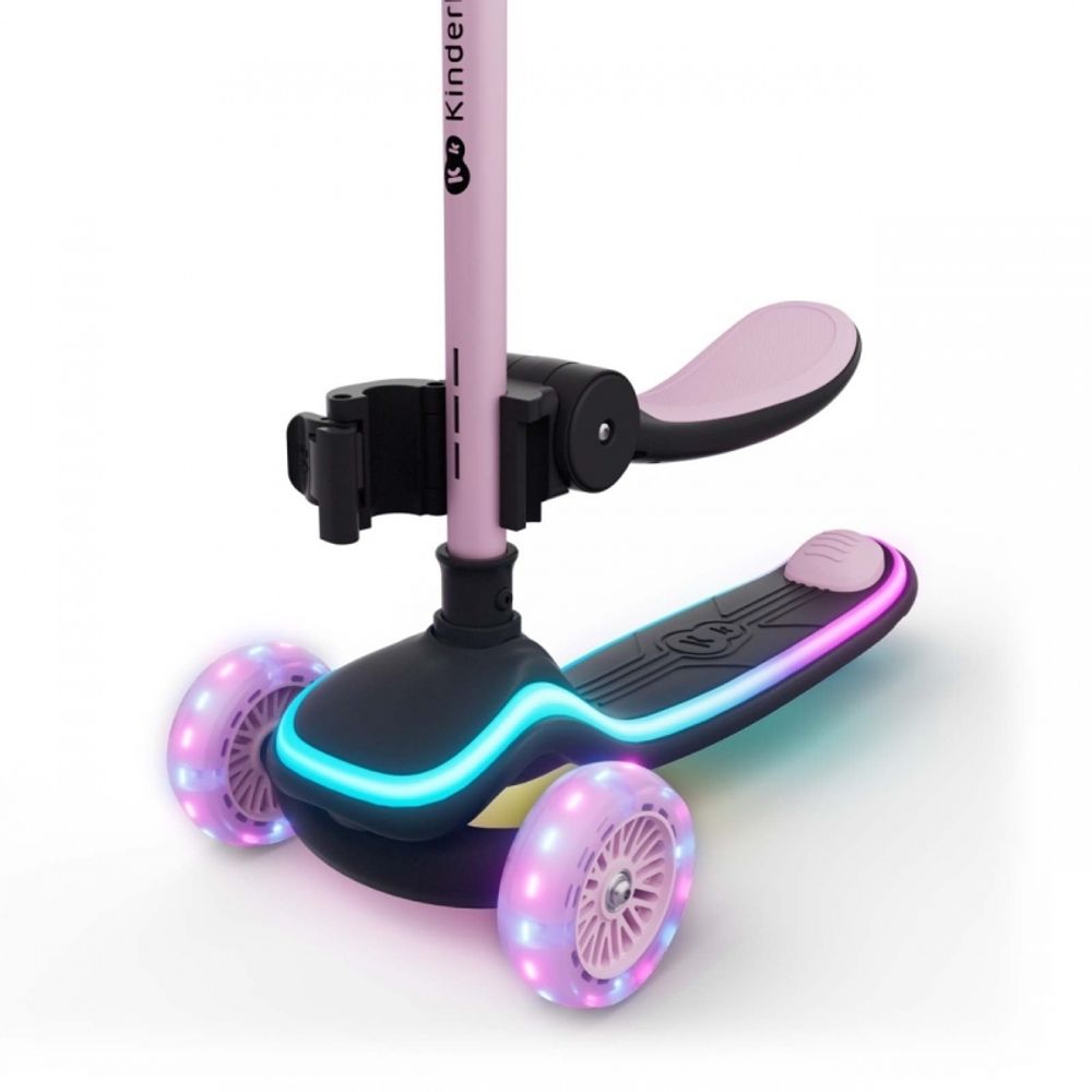 Kinderkraft Romobil sa LED svjetlećim točkovima Raket Up, Pink slika 5