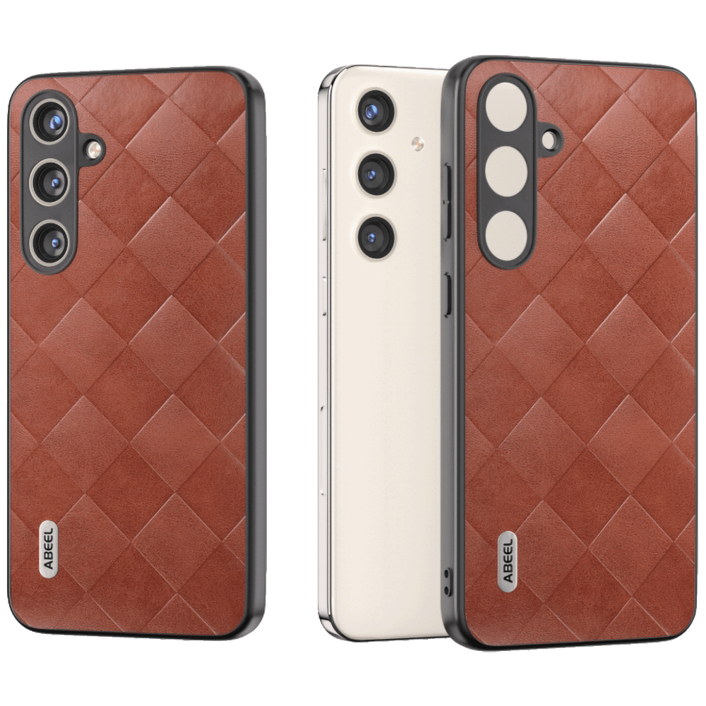 NN-Su Futrola za Samsung S24+, TPU + PC + PU koža - Galaxy S24+ PU Phone Case(Brown) slika 1