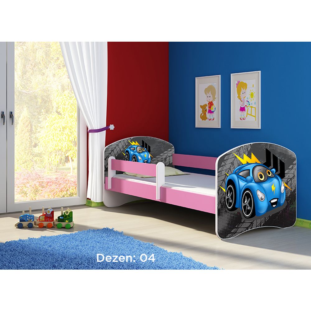ACMA Dječiji krevet Acma II Pink - 160x80cm - Dezen 04 slika 2
