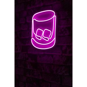 Wallity Ukrasna plastična LED rasvjeta, Whiskey Old Fashioned - Pink