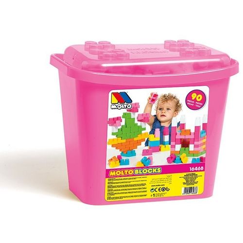Molto kutija s kockama pink - 90 kom slika 1