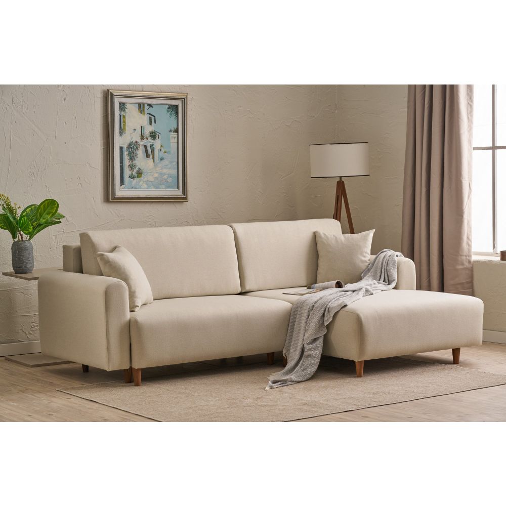 Mane Right - Krem Kutić Sofa na Razvlačenje slika 1