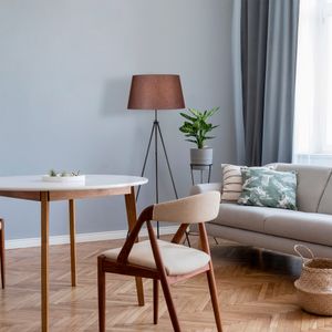 Tripod - Crna i Smeđa Podna Lampa 4053