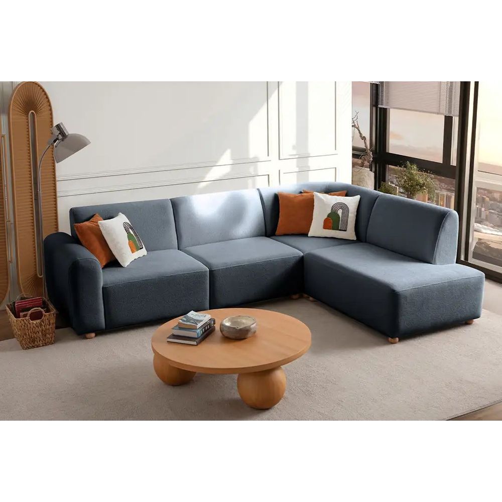 Ugaona Sofa S-Loft Right - Plava slika 2